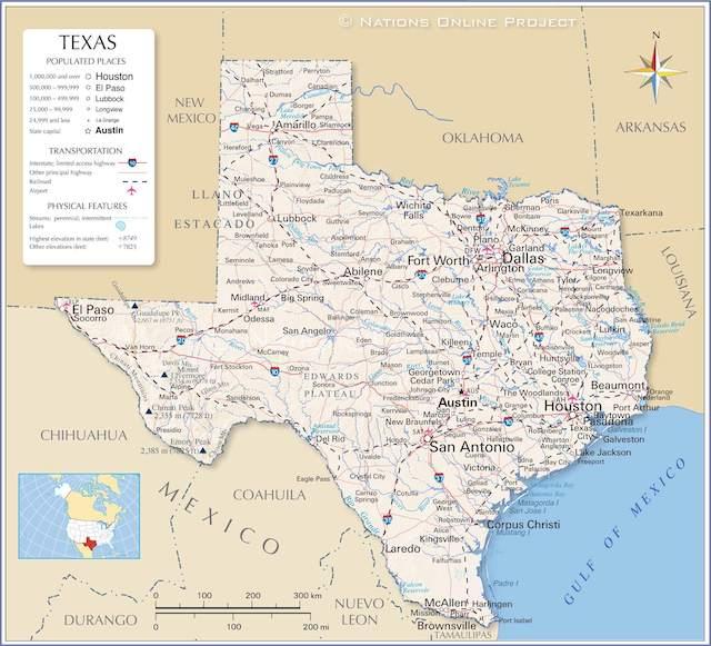 Texas Map